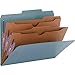 Smead Pressboard Classification File Folder with SafeSHIELD Fasteners, 2 Pocket Dividers, 2
