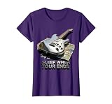 Sleep When Tour Ends Rock Band Design T-Shirt, Women, Purple, X-Large