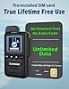 Lifetime Free Nationwide Long Range Walkie Talkies Unlimited Range Global 4G PoC with Earpiece, Portable Two Way Radios for Adults Family, Logistics, Company, Truck Fleet with Sim Card (2 Pack)