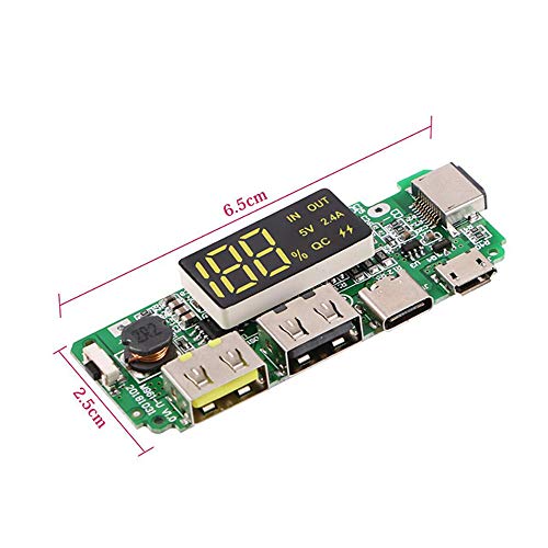 Acxico Módulo Cargador DIY Power Bank USB Dual Micro Type-C miniatura 4