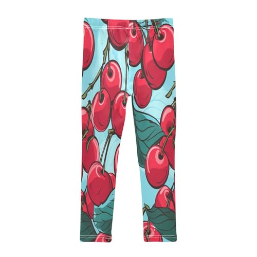 Bolaz Toddler Girls Leggings Printed Yoga Pants Leggings Cherry Eight for Kids2