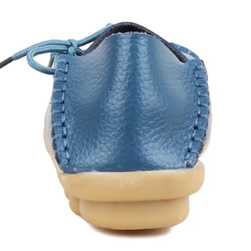 Image of Women's Leather Slipper Loafers Flat Shoes Slip-Ons