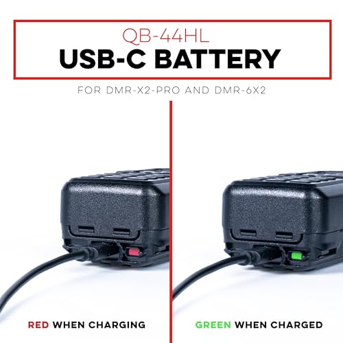 image for BTECH DMR-6X2 DMR & Analog Dual Band Two-Way Radio (USB-C Battery) –