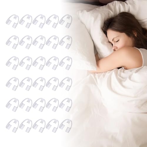 Image of Mouth Guard During Sleep, Soft Reusable Mouth Cushion for Adults Comfort Fit Night Guard Portable Lightweight Design for Daily and Travel Use (30 Pack)