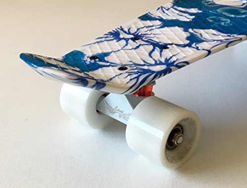 Lmai 22'' Mini Cruiser Skateboard Graphic Flower Floral Board Complete Skateboard #TOP3