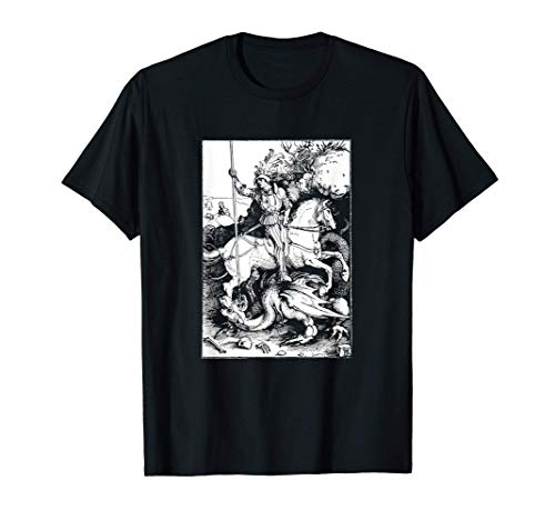 St. Georg und der Drache (1505) Albrecht Dürer - Kupferstich T-Shirt Cover