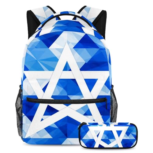 Sac à dos grande capacité avec trousse pour étudiant et voyage