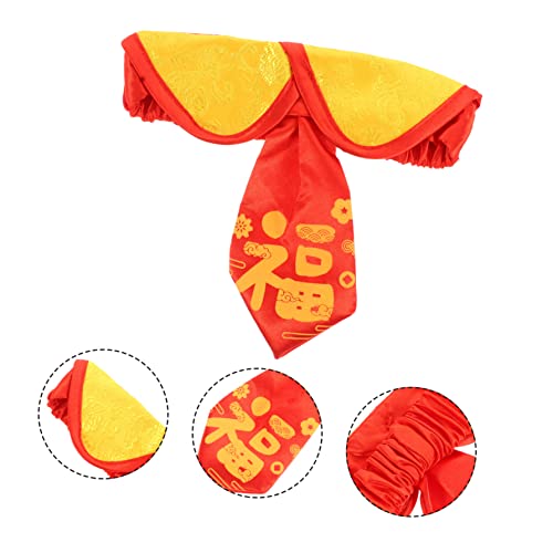 POPETPOP 2 Unidades colarinho decoração colar de gravata de cachorro gola quente estilo chinês colei