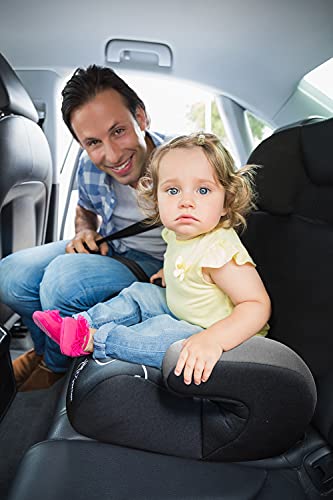 Image of R for Rabbit Little Jack Elite Booster Car Seat for Kids, Extra Comfortable Height Booster Seat with Washable Cover for Age 3 to 12 Years Toddlers, Child (Black Grey)