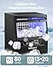 EUHOMY Commercial Ice Maker Machine,80lbs/24H,36 Ice Cubes in 8-12 Mins,Under Counter Ice Maker with Water Filter,12lbs Storage Capacity,Freestanding Ice Machine for Home/Bar/Cafe/Restaurant