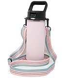 One MissionX Bottle Sling for YETI Rambler, Shoulder Strap Carrier for 64oz 46oz 36oz 26oz 18/12oz Water Bottles, Durable Accessories for Walking and Hiking (Stripes)