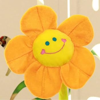 Amazon｜ぬいぐるみ花束 5本入 ひまわり 枯れない花 スマイルフラワー