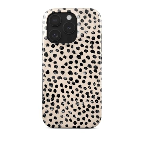 BURGA Phone Case for iPhone 16 Pro – Cute, Trendy, Aesthetic, Pattern Phone Cover, Hard Shell Protection – fits Apple iPhone 16 Pro Case for Women and Men, Polka Dots