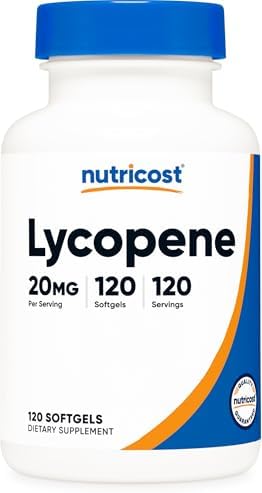 Nutricost Lycopene (20mg) 120 Softgels - Gluten Free, Non-GMO