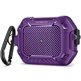 MOBOSI for AirPods Pro 2nd Generation Case 2022, Secure Lock Clip Carbon Fiber Airpod Pro 2 Case wit