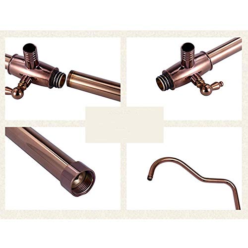 Ensemble de douche en or rose diamant mitigeur cuivre luxe