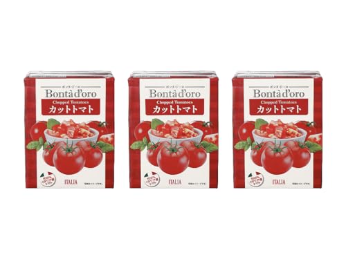 Bonta doro {^Eh[ Jbgg}g egpbN Chopped Tomatoes ITALIA 100%C^AYg}g ng}g pbN 퉷ۑ g}g g}gs[[ 390g×3pbN