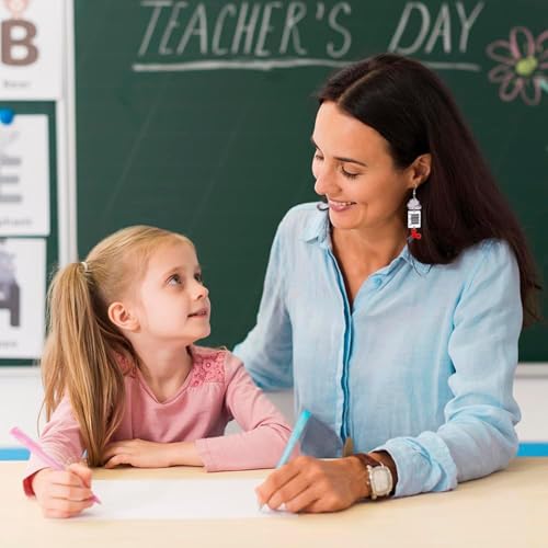 Teacher Earrings for Women - Fun Novelty Rock Paper Scissors Dangle Earrings, Unique Jewelry Back to School Gifts2