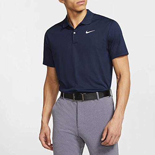 Nike Men's Nike Dri-fit Victory Polo, Obsidian/White, Medium3