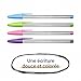 Bic Cristal Fun Ballpoint Pens, Pink Ink Smudge-Proof Writing Pens and Wide Point (1.6mm), Pack of 20
