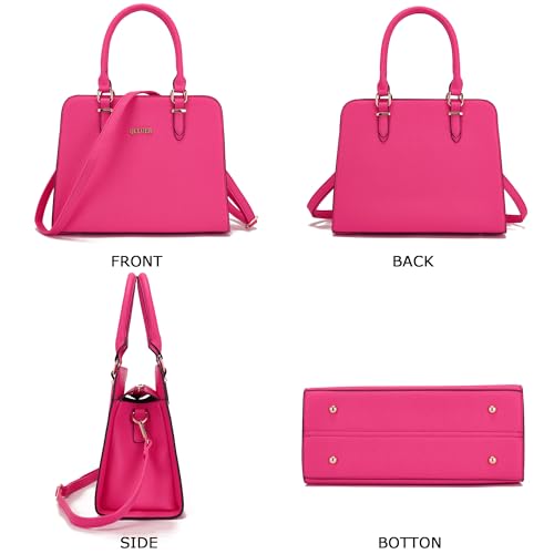Image of Qiyuer Satchel Purses For Women Handbag And Wallet Set Tote Bag | Premium Vegan Leather,Matching Wallet,RFID Blocking,Work,Casual