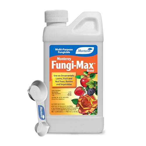 Monterey Fungi-Max Bundled with Measuring Spoon - Fungicide for Plants - Myclobutanil Fungicide for Lawns, Plants, Vegetables and More - 1 Pint