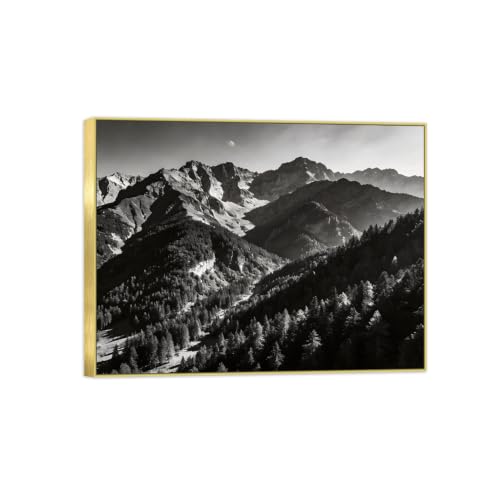 Toile 40x50cm cadre doré pour habiller un mur vide avec élégance