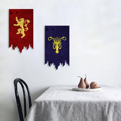 Fujiaxiang NA5011123166 Game Got Thrones Christmas Ornament - Game Got Thrones Baratheon House Banner 100X65Cm thumb #5