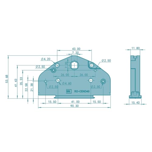 Carcasa de tornillo para arreglar la cerradura de engranaje Roto Centro de 40 mm 8