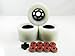 83mm Longboard Flywheels Wheels + ABEC 7 Bearings Spacers (White)