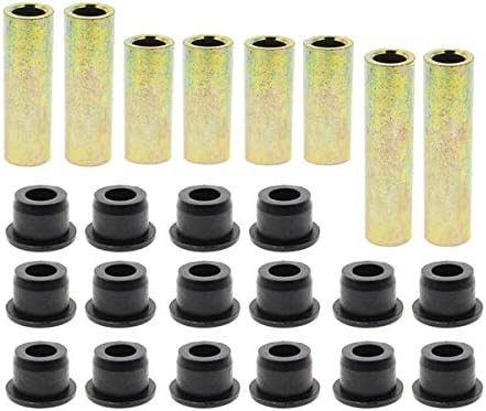 Front Lower Spring + Front Upper A Arm Suspension for Club Car DS Bushing Kits by Carbhub, Replace Urethane Bushings 1016346, Inner Bronze Sleeve 1016349, Outer Bronze Sleeves 1016350