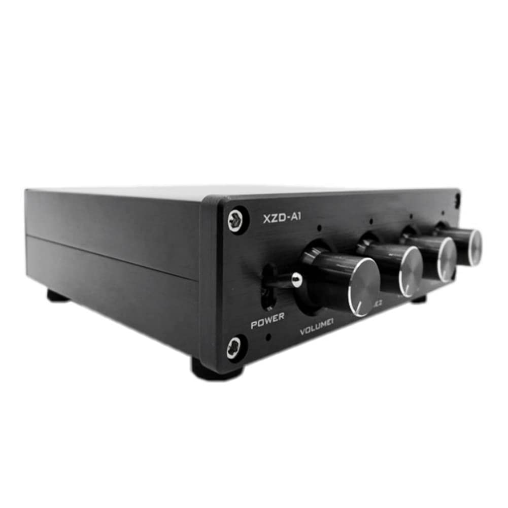 Hub Distributeur Audio HiFi 1 Entrée 4 Sorties Commutateur Source Argent