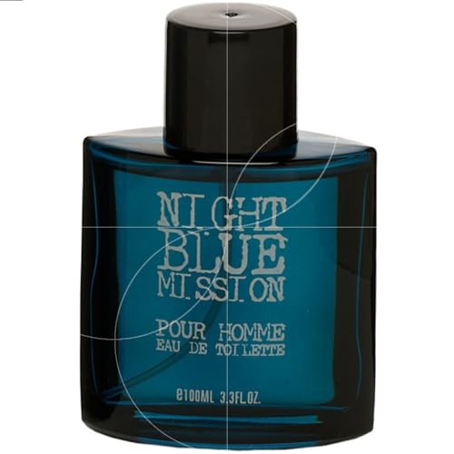 Eau de toilette Homme 100 ml Night Blue Mission -Real Time