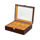  Boîte à Montres Boîte de rangement de montre multifonctionnelle boîte de rangement de montre en bois haut de gamme de grande capacité boîte de Collection de bijoux ménagers Ecrins pour Montres ( Size