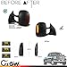 GSOWO 2 PCS LED Side Mirror Marker Lights for Ford 2003-2007 F250 F350 F450 F550 F650 Super Duty / 2000-2005 Excursion, LED Sequential Side Mirror Turn Signal Lamp Assembly - Switchback