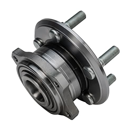 Image of Detroit Axle - Pair Rear Wheel Bearing Hubs for 2009-2014 Chrysler 300 Dodge Charger Challenger 2 Wheel Hub Bearings Assembly 2010 2011 2012 2013 Replacement [Standard Brake Models]