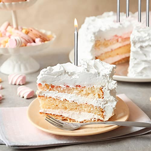 Sweet 16 Cake Toppers Rhinestone Birthday Cake Topper, 20 Pcs Metallic Birthday Candles Sweet 16 Cake Candles Sweet 16 Birthday Decorations Happy Birthday Candles For Cake Birthday Decor (Silver) #TOP5