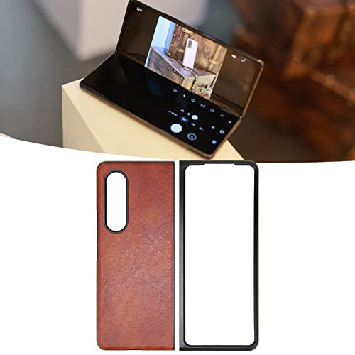 Rankomu PU-läder telefonfodral för Galaxy Z Fold 3 - Kaffefärg