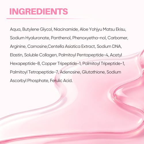 PDRN Pink Serum, 10000ppm Salmon DNA, Niacinamide & Peptides, 1.52 fl oz β image 7