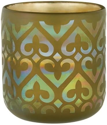 47th & Main Scented Candles Gemstone Jade Glass Candle, 3.5" Dia x 4" H, Black Fig & Sage image 5