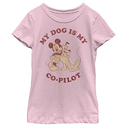 T-shirt Disney Copilote fille anti irritation col extensible