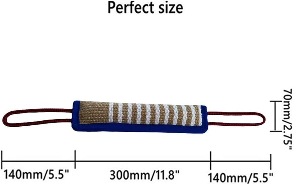 Dog Bite Tug Toy,Strong Dog Pull Toy with Tough Jute,Interactive Toys for Medium to Large Dogs Jute Bite Toy,Best for Tug of War,Dog Bite Pillow,Dog Toys,Dog Bite Sleeves (Blue)