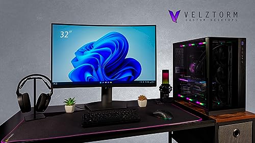Image of Velztorm Orix Gaming Desktop PC (Intel i9-12900K, Radeon RX 9070 XT, 32GB DDR5, 2TB PCIe SSD, 360mm AIO, 850W PSU, WiFi 6E, Bluetooth 5.2, RJ-45, 1 Display Port, HDMI, Win 11 Home)