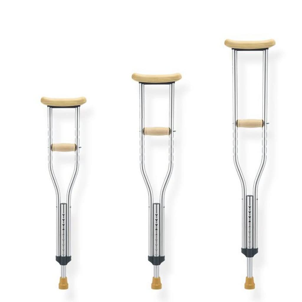 Muletas Dobles de bastón, muletas for Axilas, muletas for fracturas, muletas Antideslizantes for Ancianos y jóvenes, muletas de rehabilitación de Ocho Bastones (Size : 92-112cm)