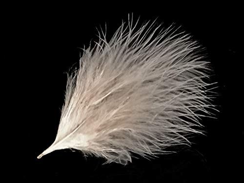 1 Pack - Ivory Turkey Marabou Short Down Fluff Loose Feathers 0.10 Oz. Fan Doll Fishing Supplier | Moonlight Feather