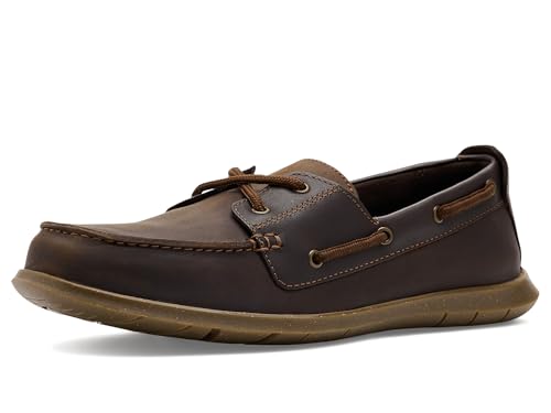 Clarks Flexway 2 Eye en nubuck marron | Chaussures larges taille 8 pour homme