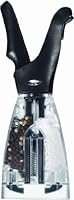 Chef'n Dual Grinder Salt and Pepper Grinder, Black/Clear