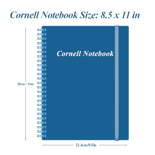 Carnet de notes Cornell A4 à spirale pour une révision efficace
