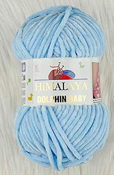 Himalaya Dolphin Baby Yarn 5 pcs 5x100 Gram, Baby Wool, 500 Gram 17,63 oz Wool Super Bulky Baby Blanket Yarn 655 yds 600m Velvet Yarn, Himalaya Yarn, Baby Yarn, Crochet Yarn Velvet Yarn 80306
