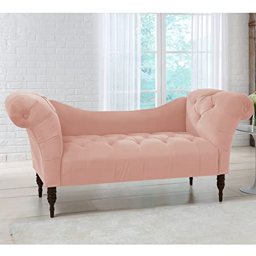Image of Button Tufted Chaise Settee Sofa (ASHROSE)